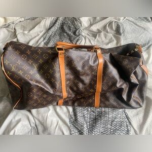Louis Vuitton Brown Monogram Travel Bag